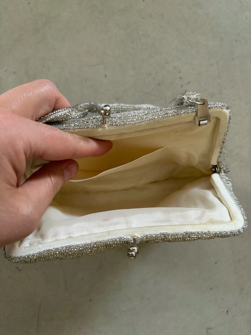 Vintage beaded clutch